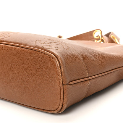 Chanel Caviar CC Shoulder Bag Brown 10 of 11