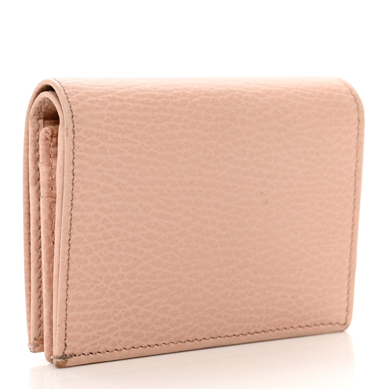 Gucci Dollar Calfskin GG Marmont Card Case Perfect Pink 3 of 7