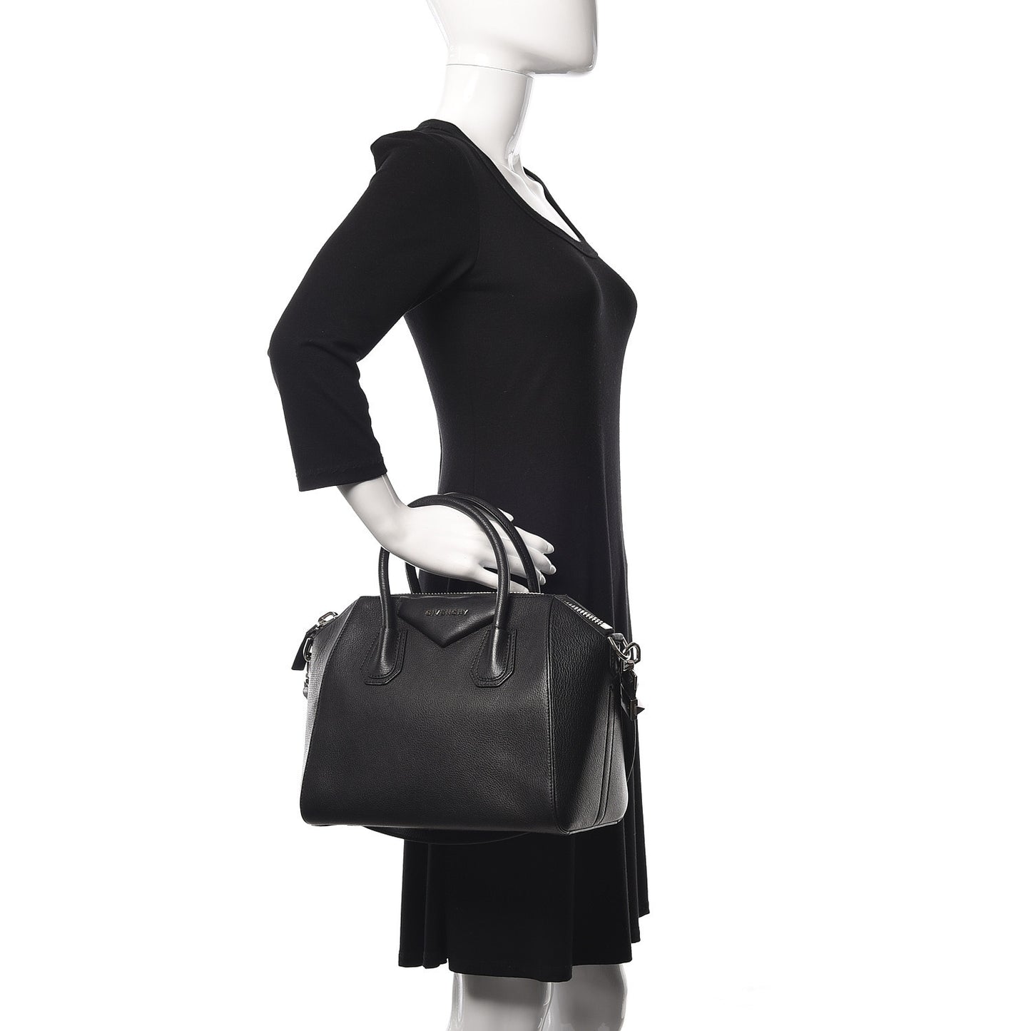 Sugar Goatskin Small Antigona Black