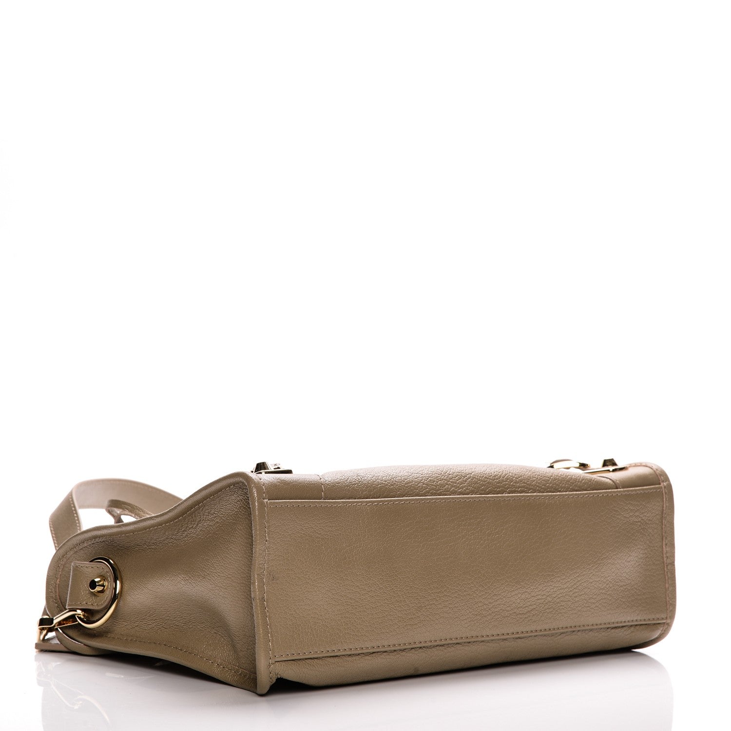 Balenciaga Chevre Gold Metallic Edge Hardware S City Beige Latte 4 of 7