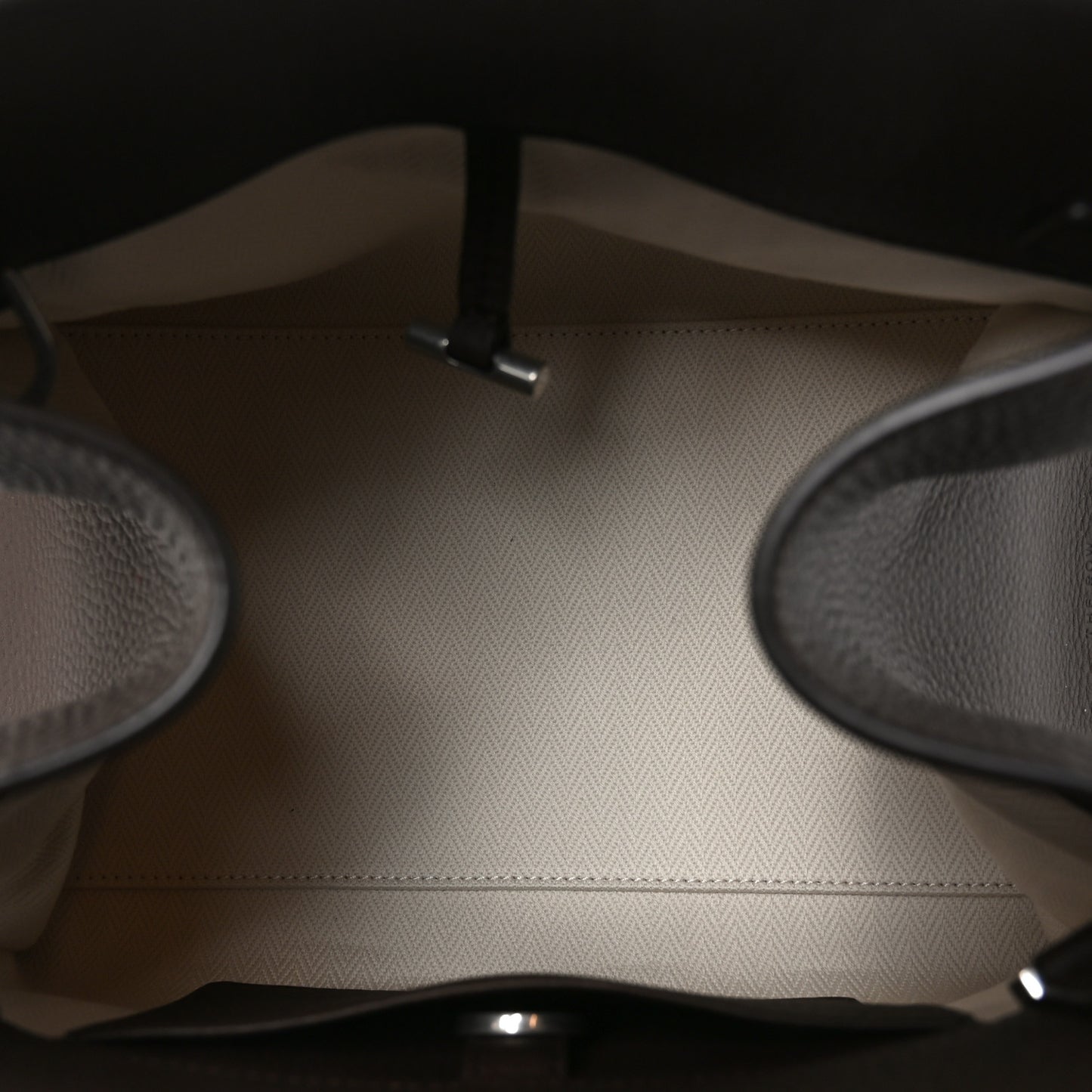 Grained Calfskin Soft Margaux 10 Bag Deep Brown