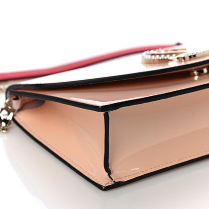 Christian Louboutin Patent Calfskin Loubi54 Crossbody Clutch Nude 8 of 9