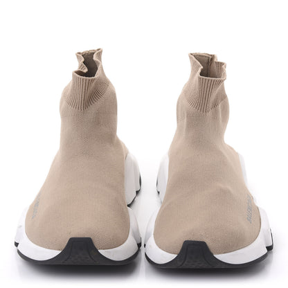 Balenciaga Neoprene Knit Bi-Color Sole Womens Speed Sneakers 36 Beige White Black 2 of 10