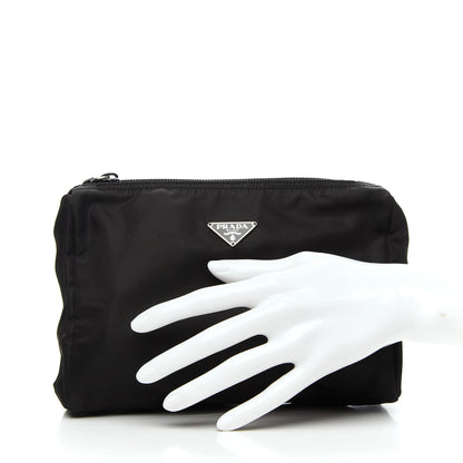 Prada Nylon Vela Cosmetic Pouch Black 2 of 6