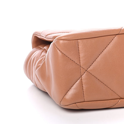 Chanel Lambskin Quilted Large Chanel 19 Flap Brown 7 of 8