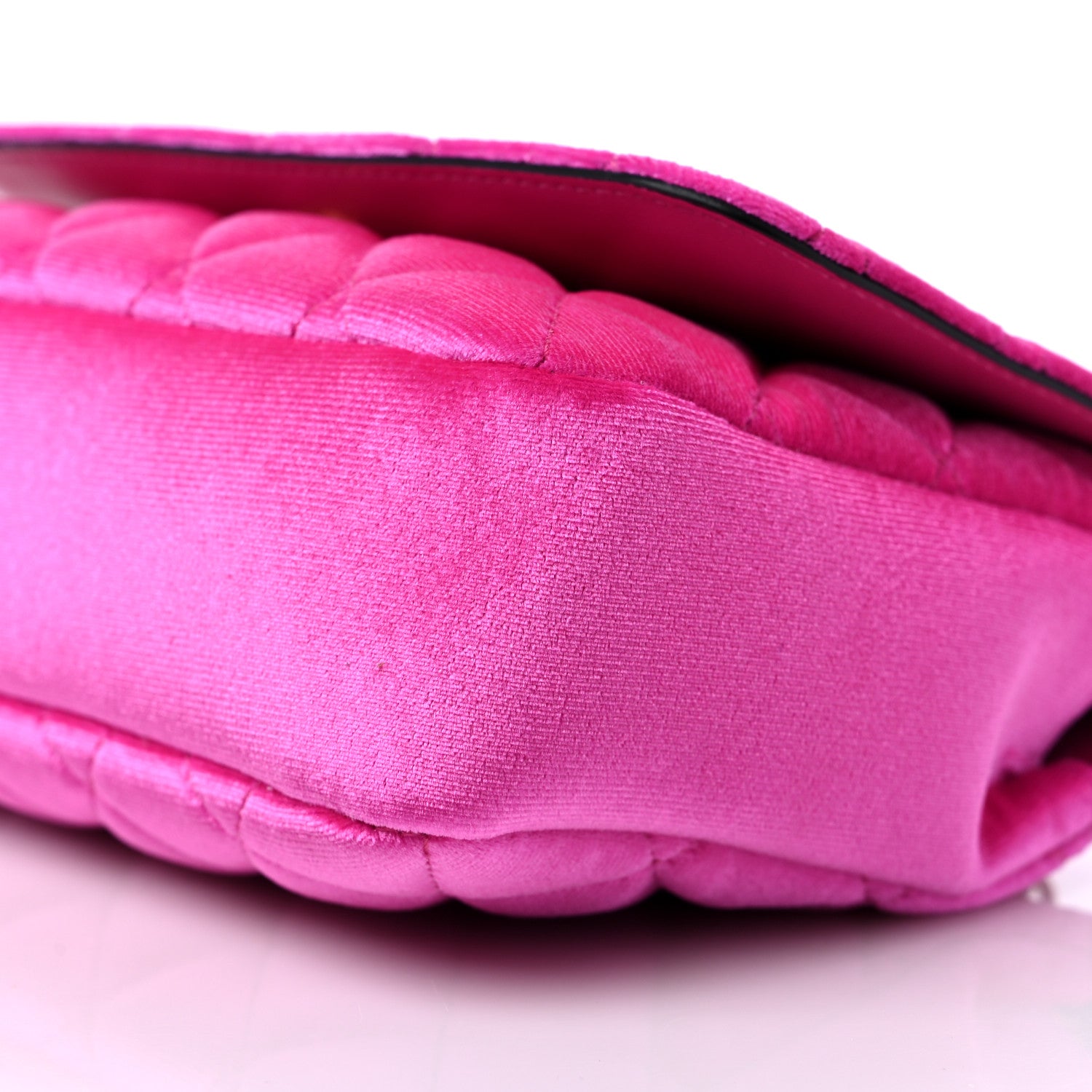 Versace Velvet Quilted Medusa Chain Crossbody Pink 9 of 9