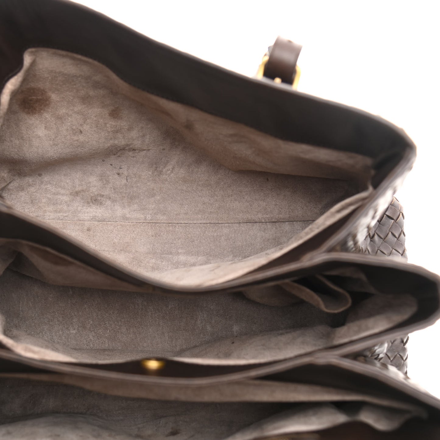 Nappa Intrecciato Medium Roma Tote Moro