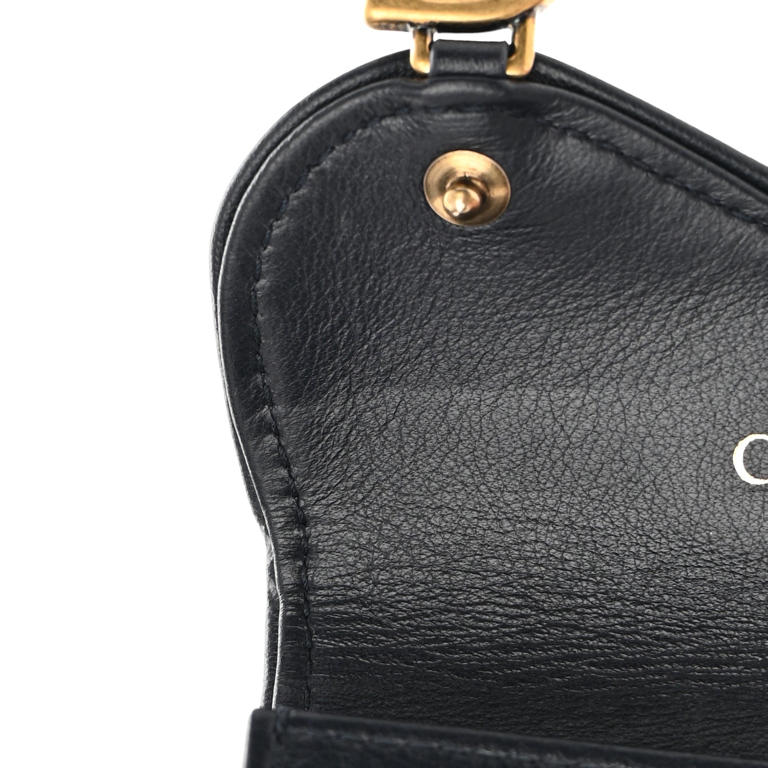 Christian Dior Oblique Saddle Card Holder Blue 9 of 9