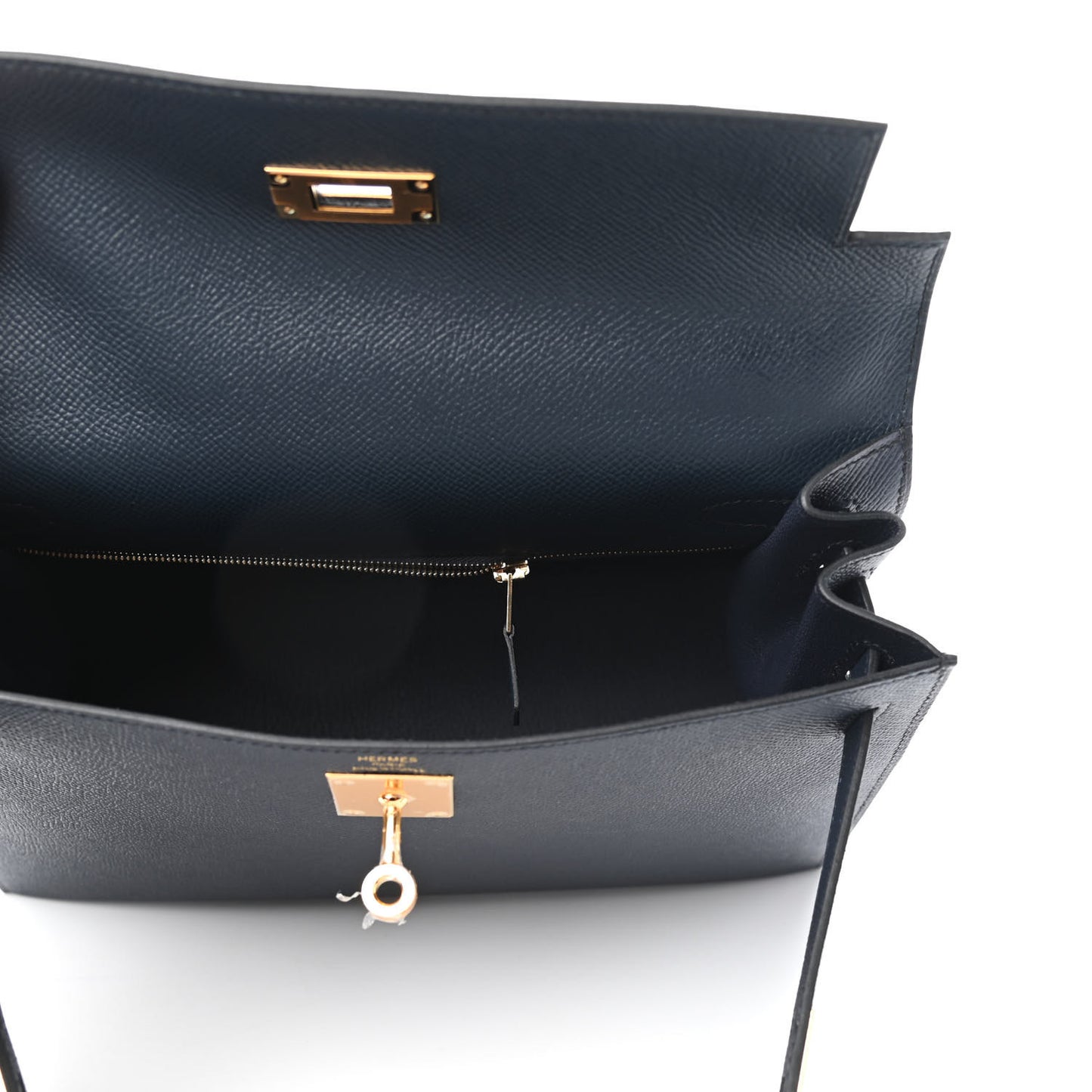 Epsom Kelly Sellier 28 Bleu Indigo