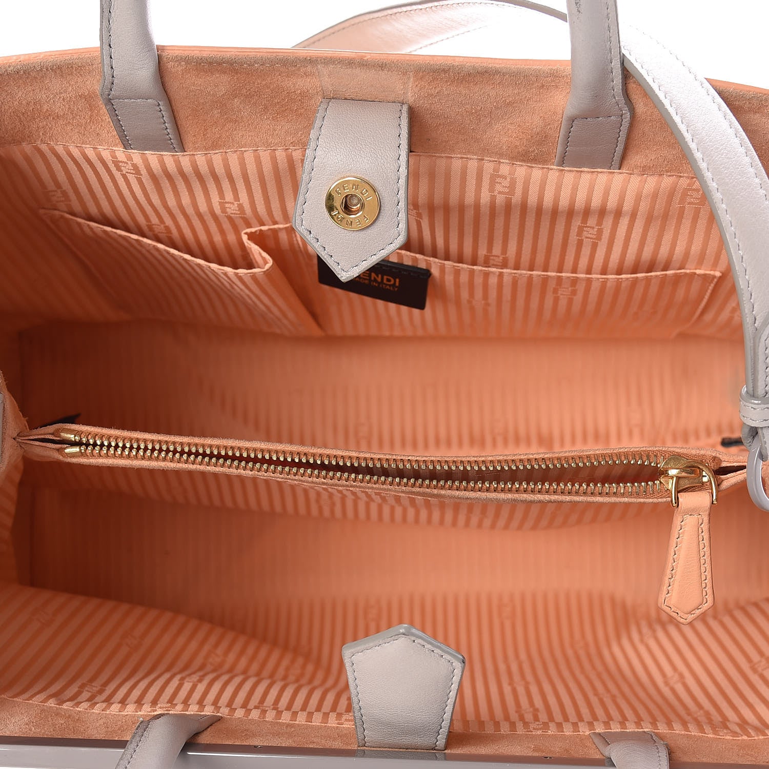 Fendi Calfskin Colorblock Regular 2Jours Tote Multicolor 8 of 12