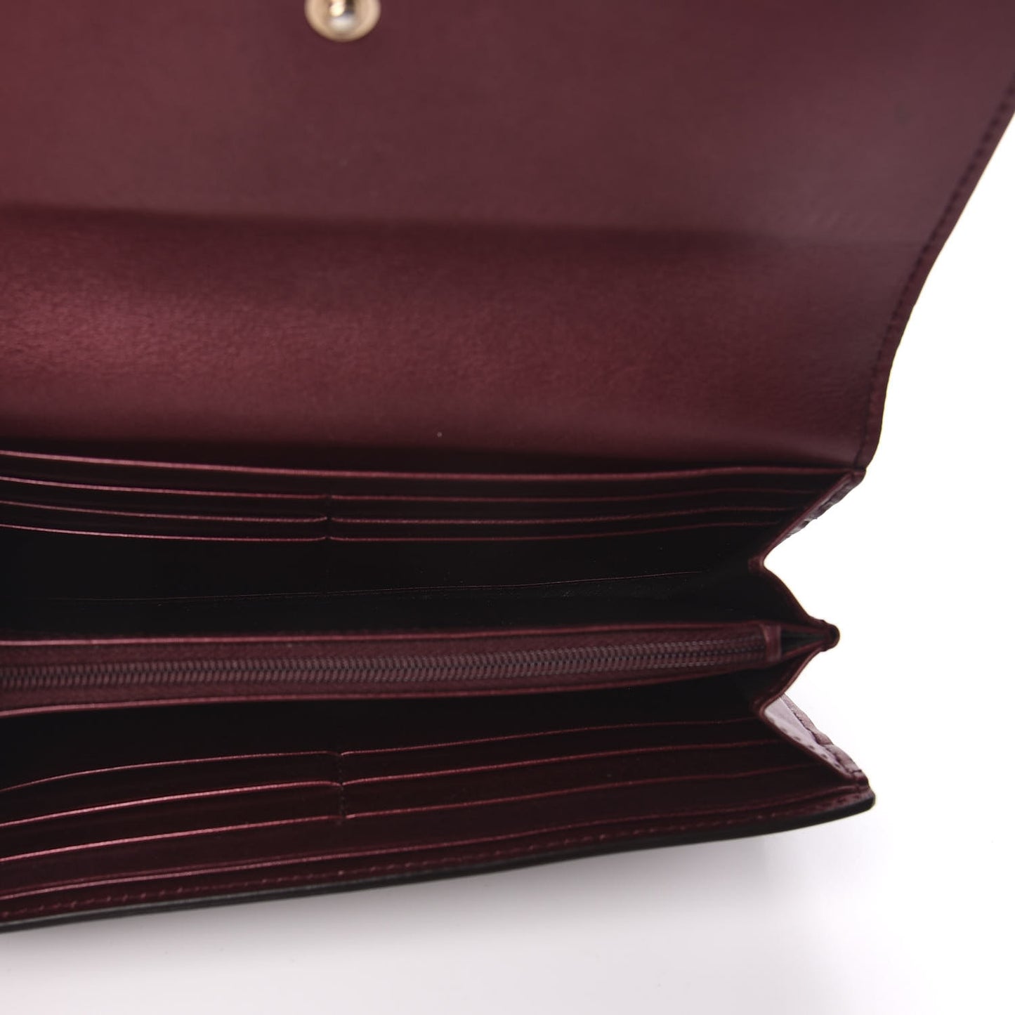 Shine Guccissima Lovely Heart Continental Wallet Scarlatto