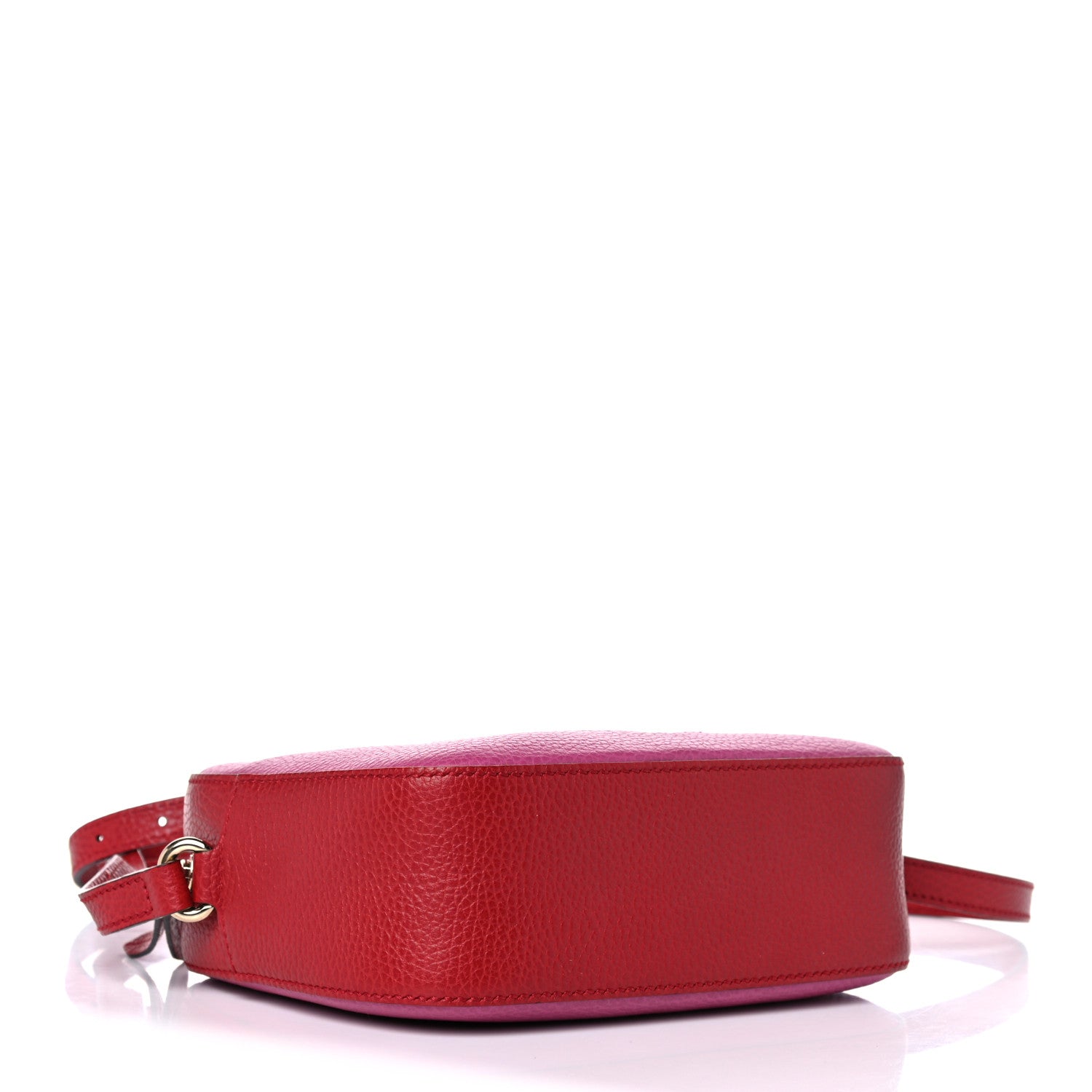 Gucci Dollar Calfskin Bi-Color Small Soho Disco Bag New Rosette Hibiscus Red 3 of 12