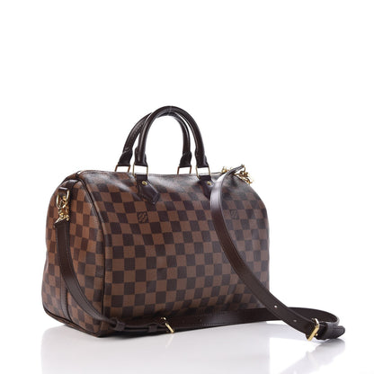 Louis Vuitton Damier Ebene Speedy Bandouliere 30 3 of 9
