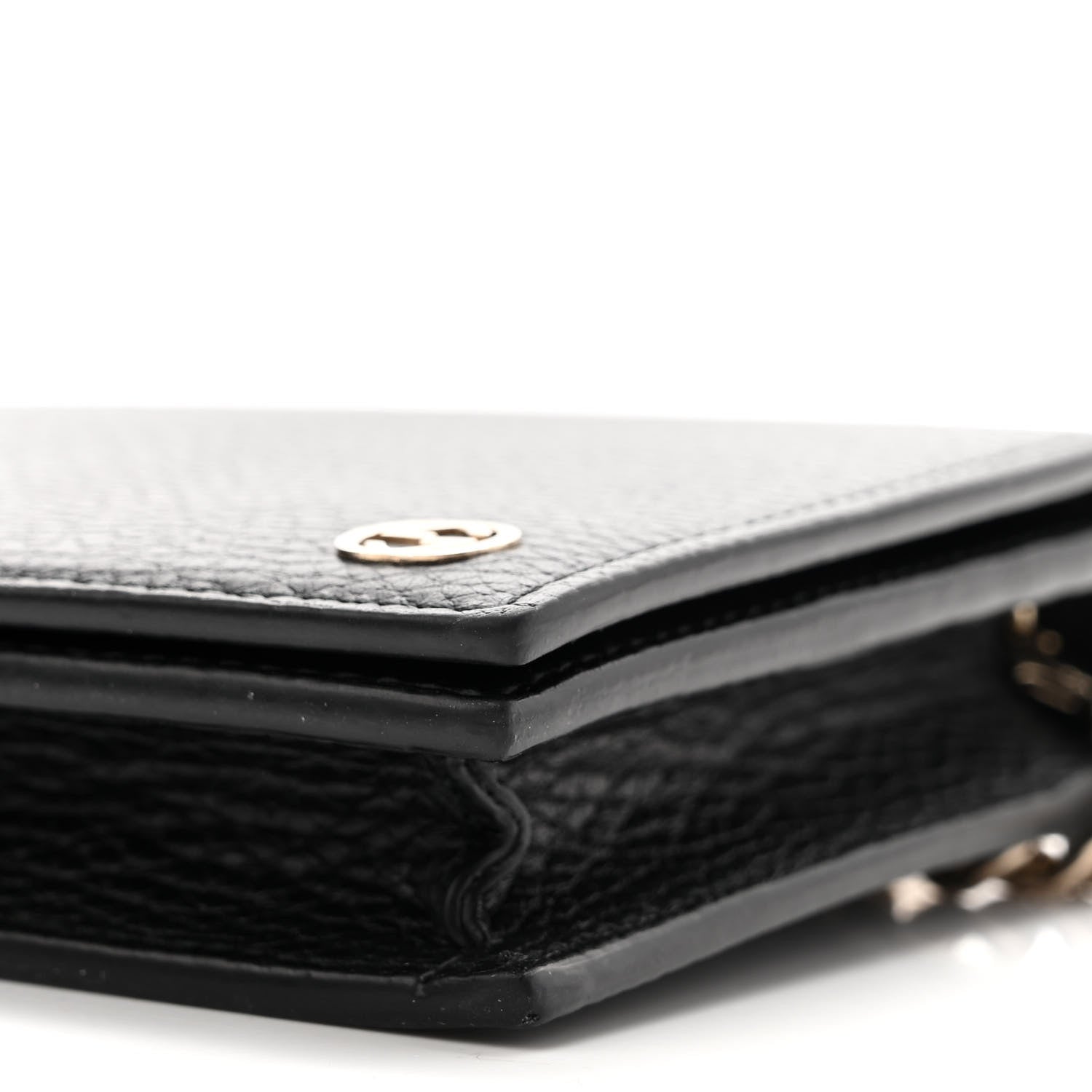 Gucci Dollar Calfskin Medium Betty Chain Wallet Black 10 of 10