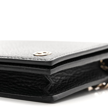 Gucci Dollar Calfskin Medium Betty Chain Wallet Black 10 of 10