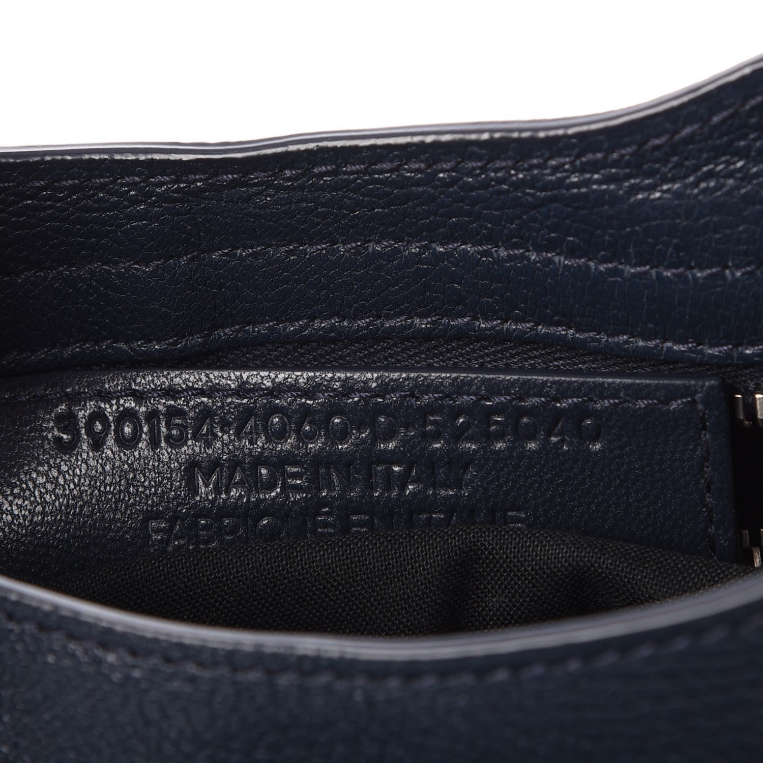 Balenciaga Chevre Silver Metallic Edge Hardware City Bleu Nuit Dark Sea 7 of 7