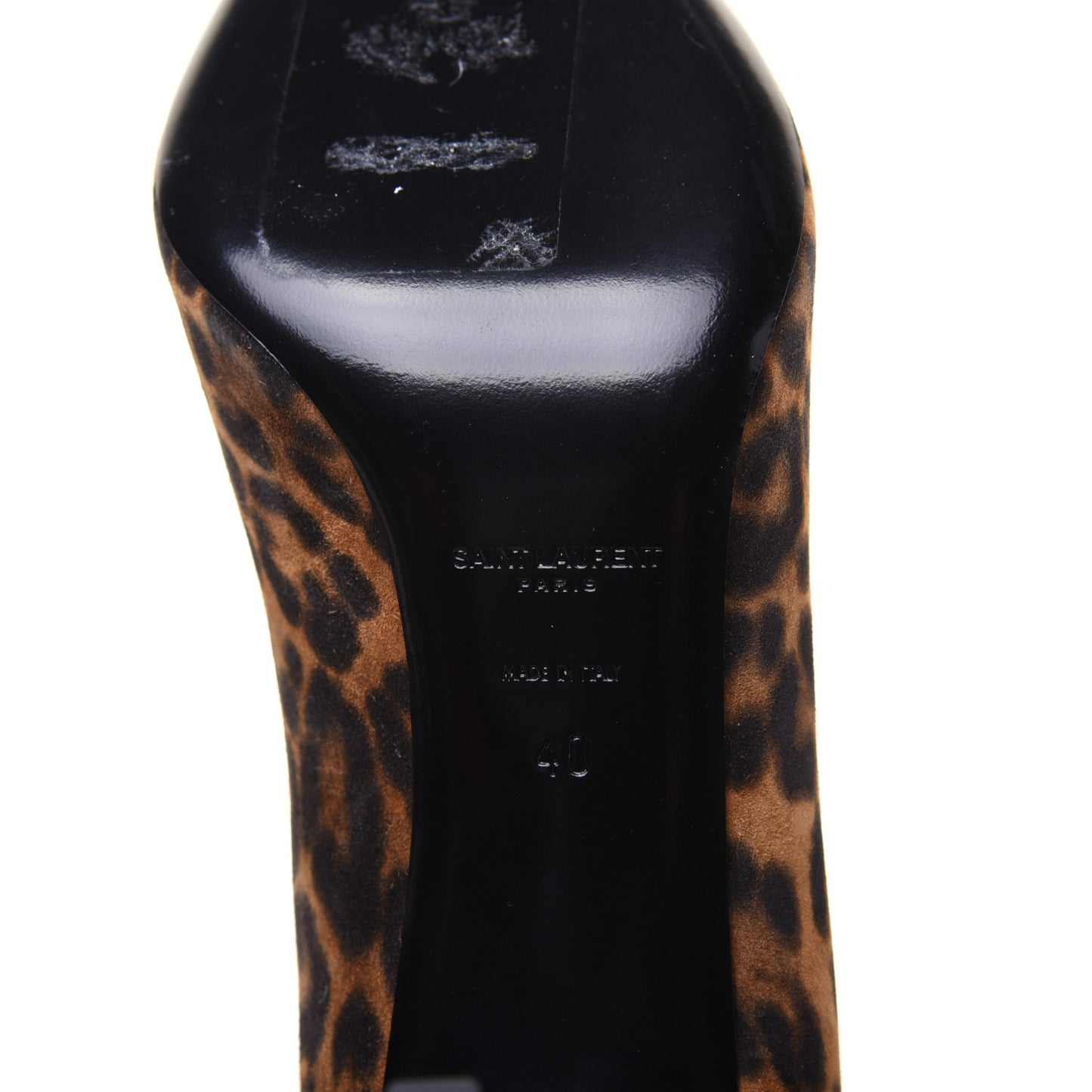 Suede Leopard Printed Anja Pumps 40 Natural Coffee