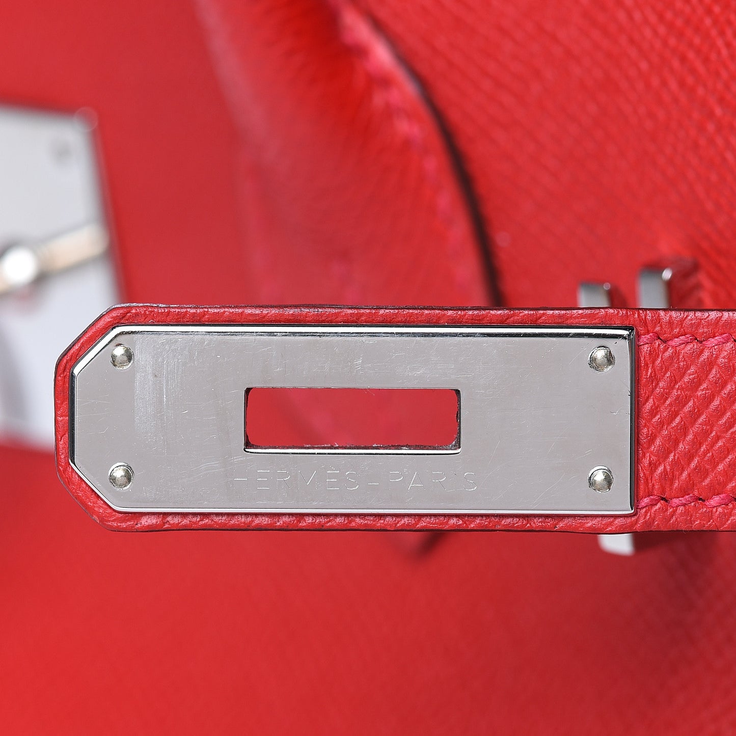 Epsom Birkin 30 Rouge Casaque