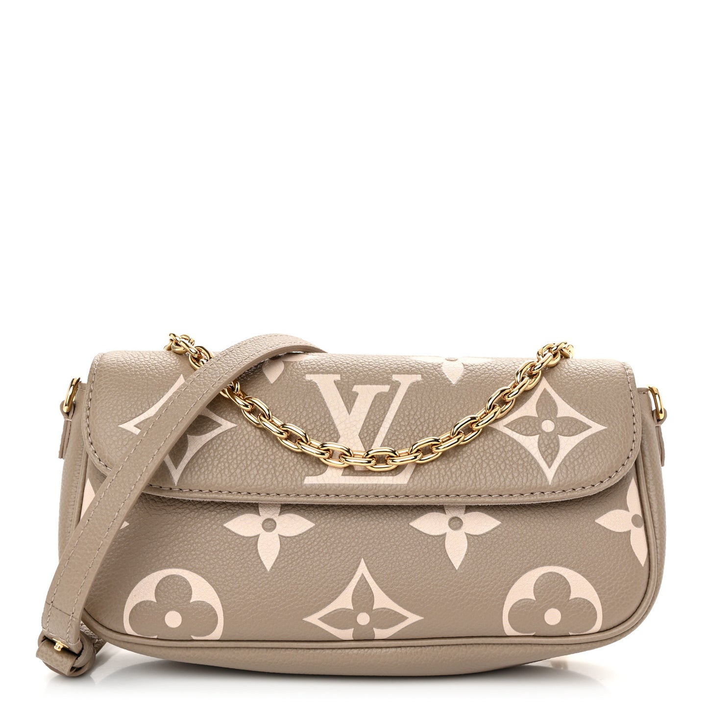 Empreinte Monogram Giant Ivy Wallet On Chain Tourterelle Creme