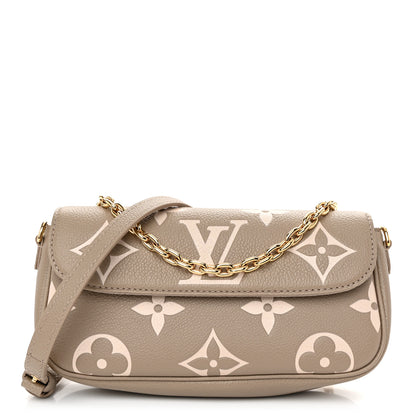 Louis Vuitton Empreinte Monogram Giant Ivy Wallet On Chain Tourterelle Creme 1 of 9
