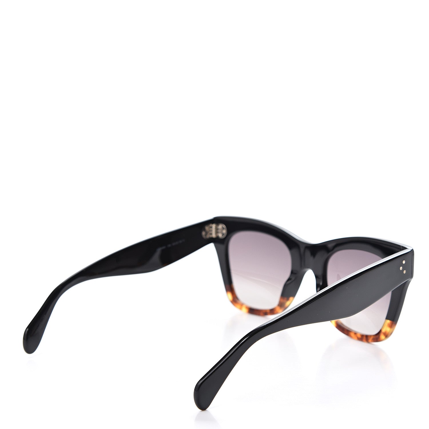 Celine Acetate Cat Eye Sunglasses CL4004IN Havana Black 4 of 7