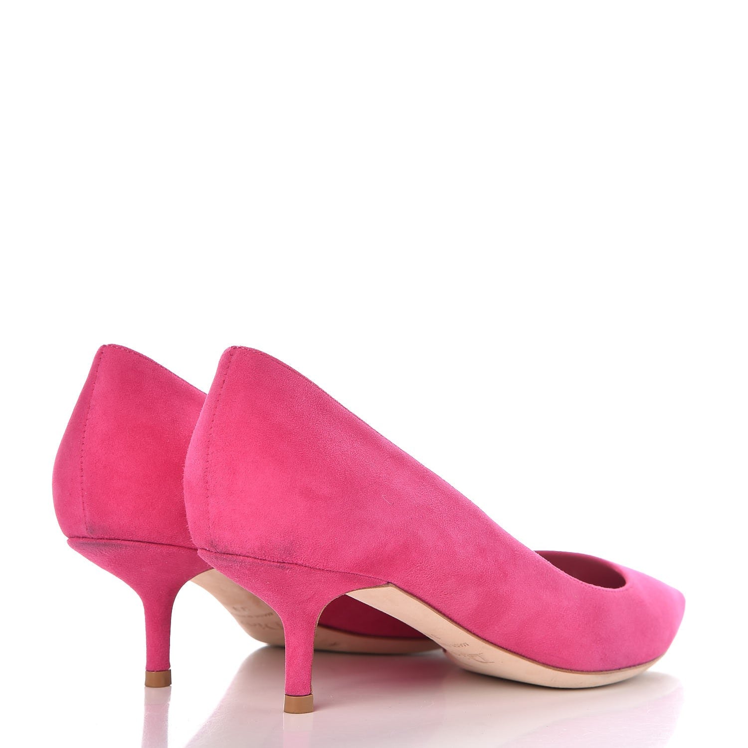 Christian Dior Suede Cherie Pointy Toe 50mm Pumps 38 Fuchsia 4 of 11