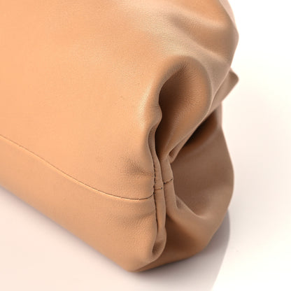 Bottega Veneta Smooth Butter Calf The Pouch Oversized Clutch Almond 10 of 11