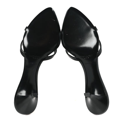 Saint Laurent Calfskin Carla 60 Mule Sandals 37 Black 5 of 8