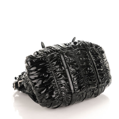 Prada Vernice Gaufre Tote Black 4 of 7