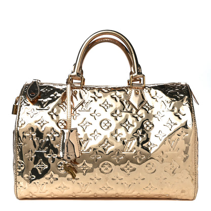 Louis Vuitton Monogram Miroir Speedy 30 Gold 1 of 21