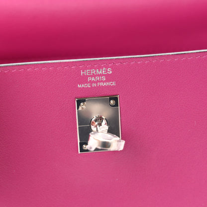 Hermes Swift Kelly Retourne 25  Rose Pourpre 5 of 9