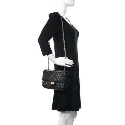 Chanel Patent Quilted Accordion Reissue 2.55 Flap Navy 2 of 9