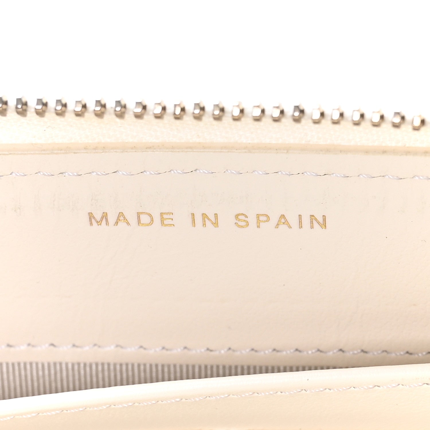 Chanel Caviar Quilted Large Gusset Zip Around Wallet White 7 of 9