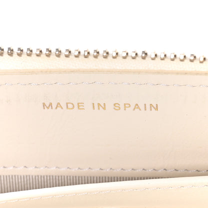 Chanel Caviar Quilted Large Gusset Zip Around Wallet White 7 of 9
