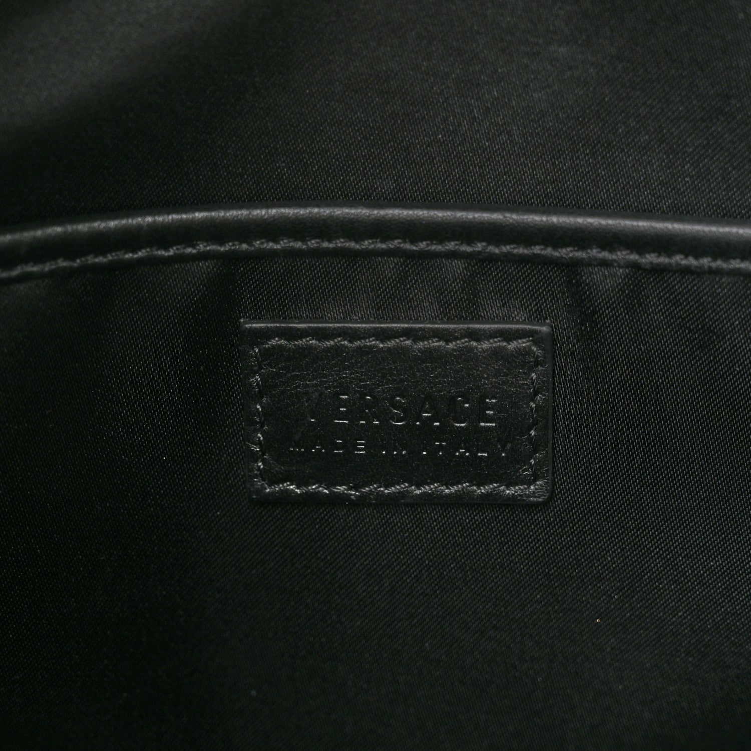 Versace Vitello Calfskin Signature Tote Black 6 of 9