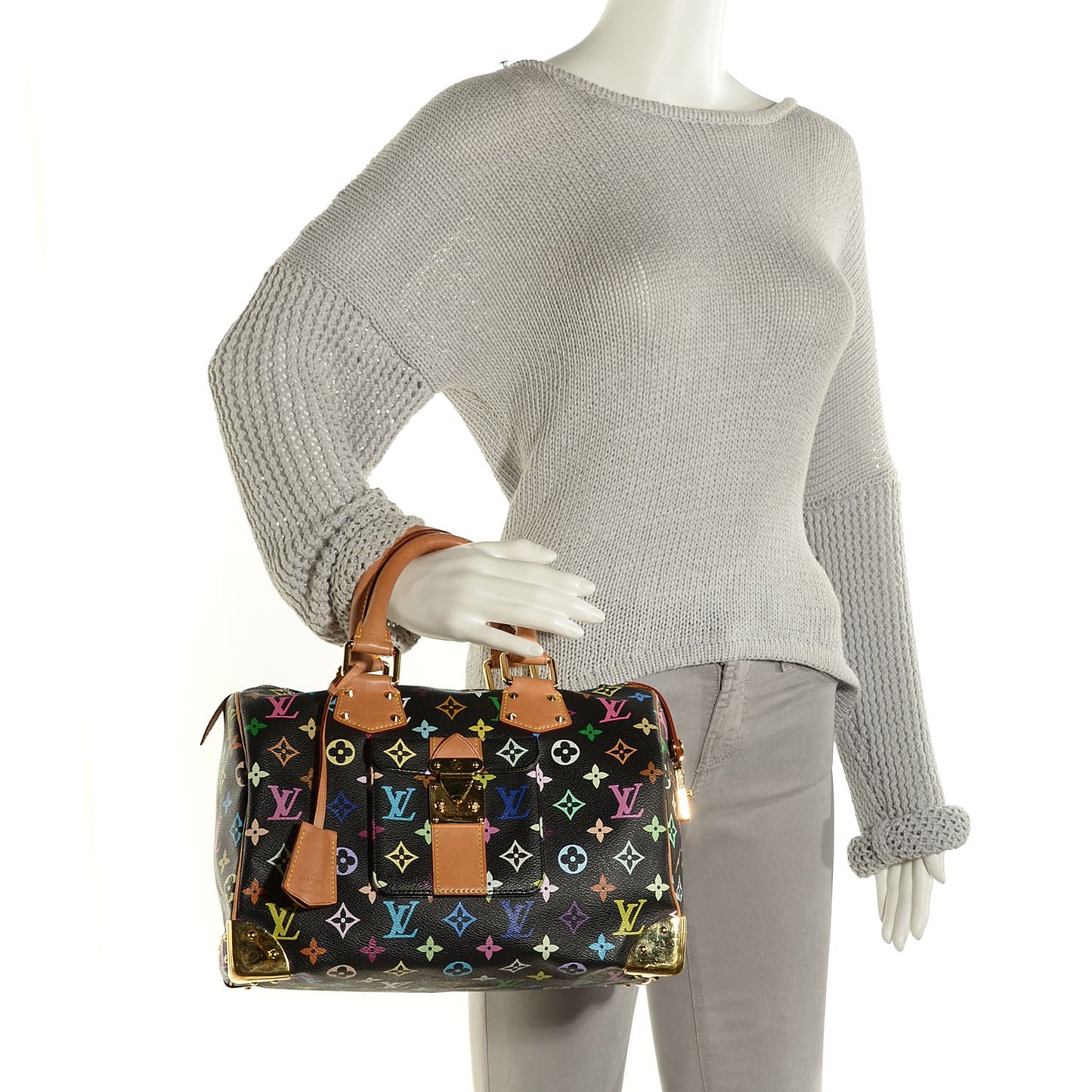 Monogram Multicolor Speedy 30 Black