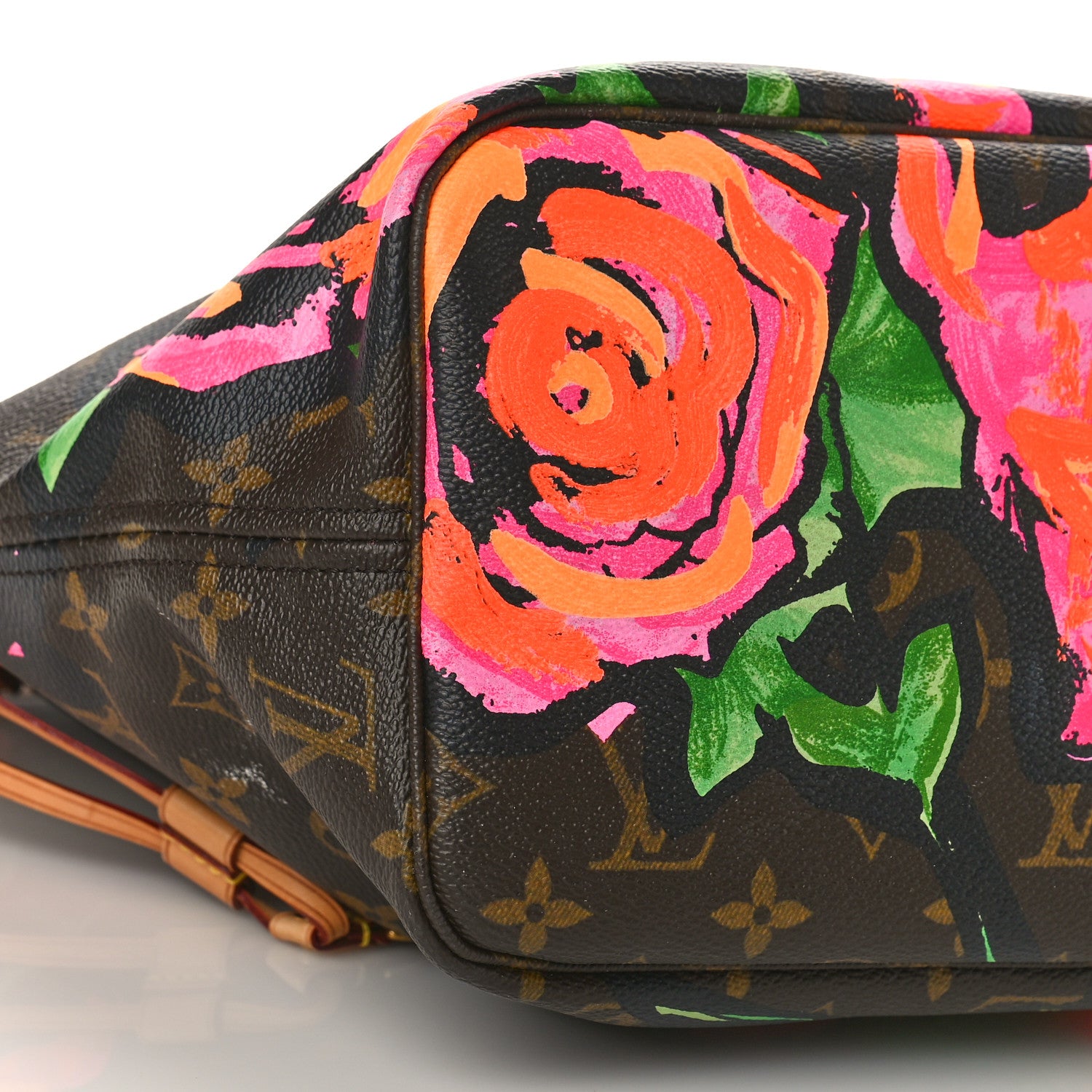 Louis Vuitton Monogram Roses Neverfull MM 7 of 9