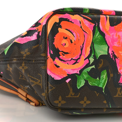 Louis Vuitton Monogram Roses Neverfull MM 7 of 9