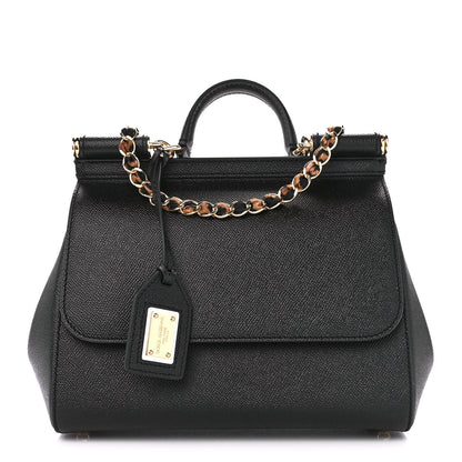 Dolce & Gabbana Dauphine Medium Miss Sicily Satchel Black 1 of 10