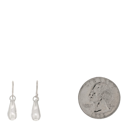 Tiffany Sterling Silver Elsa Peretti Teardrop Earrings 2 of 4