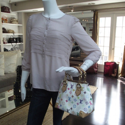 Louis Vuitton Monogram Multicolor Audra White 2 of 9