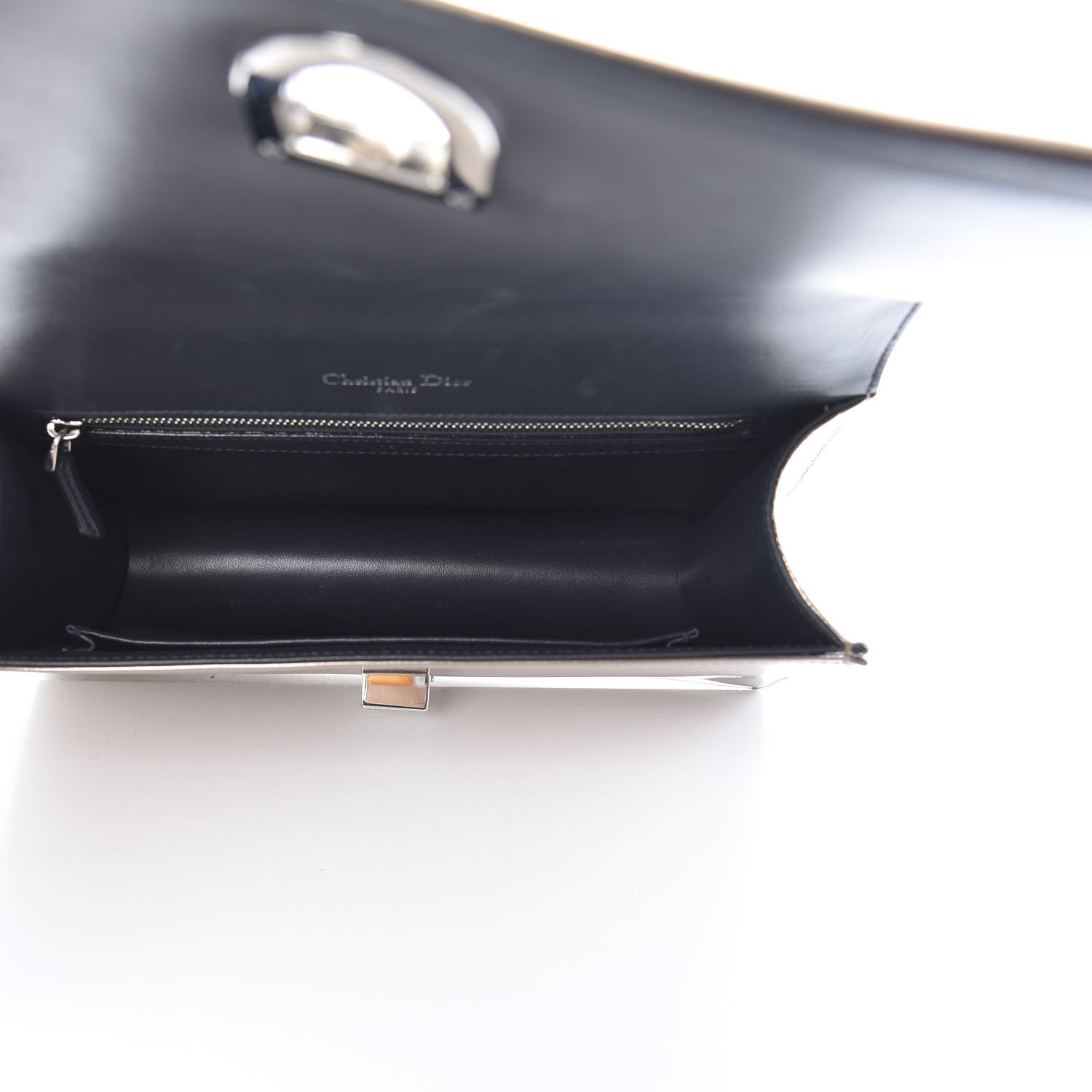 Christian Dior Metallic Patent Micro-Cannage Medium Diorama Flap Bag Pink 5 of 17