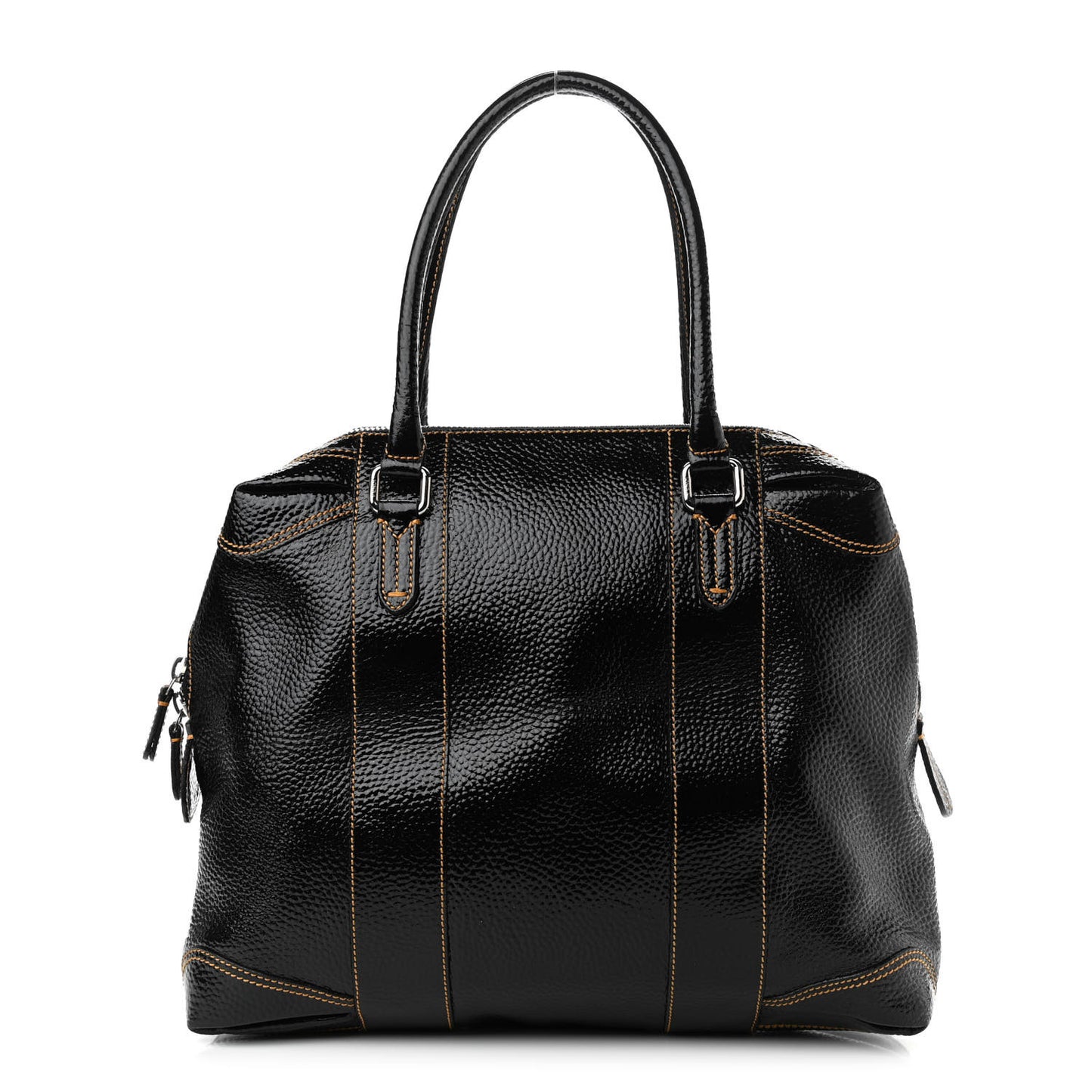 Grained Calfskin Large B Mix Tote Black