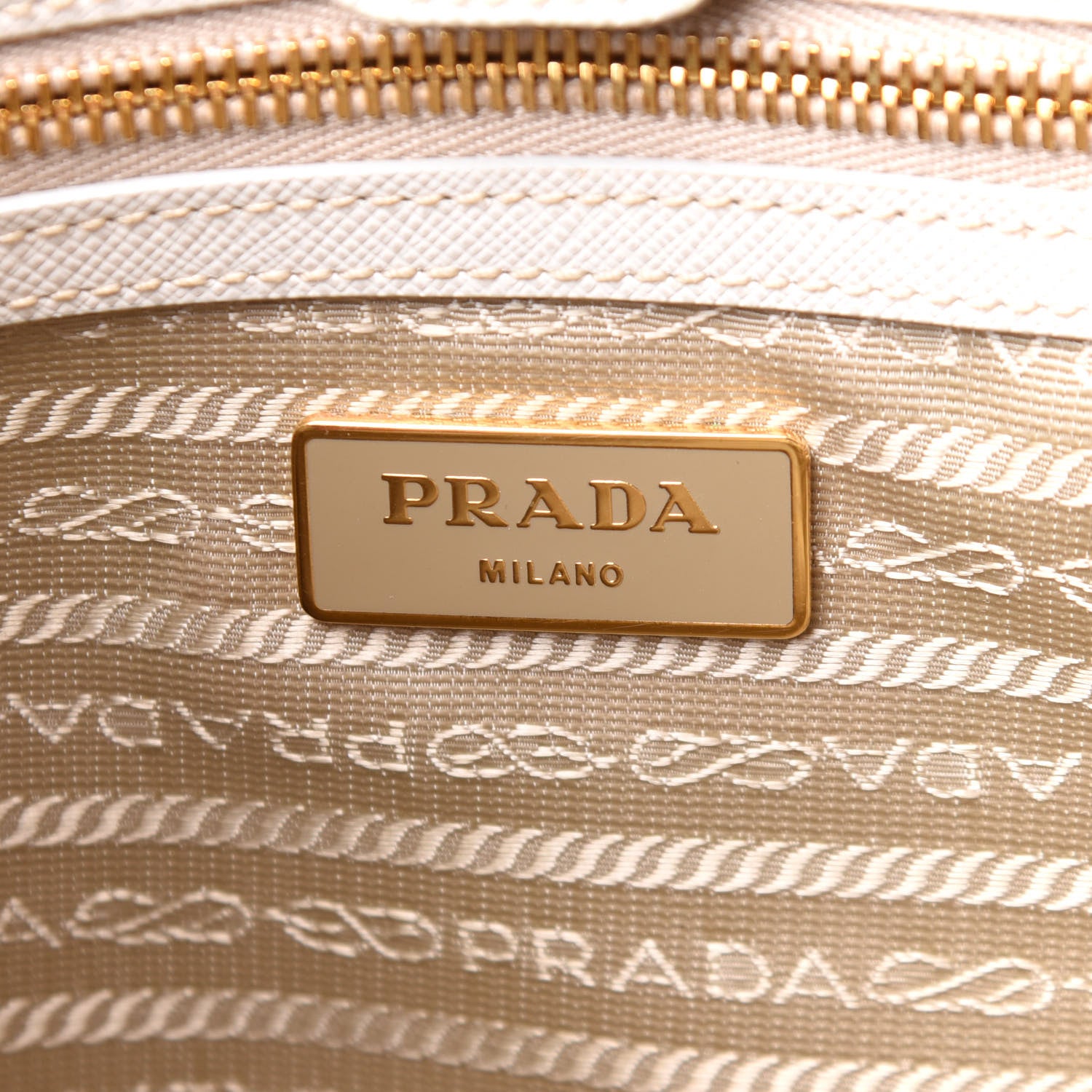 Prada Saffiano Lux Medium Tote Talco 7 of 19