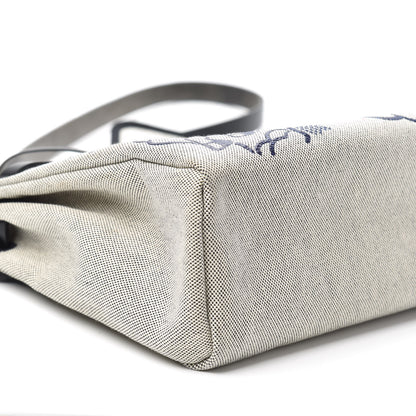 Hermes Vache Hunter Toile Pegase Pop Herbag Zip Retourne 31 PM Bleu Indigo 8 of 9