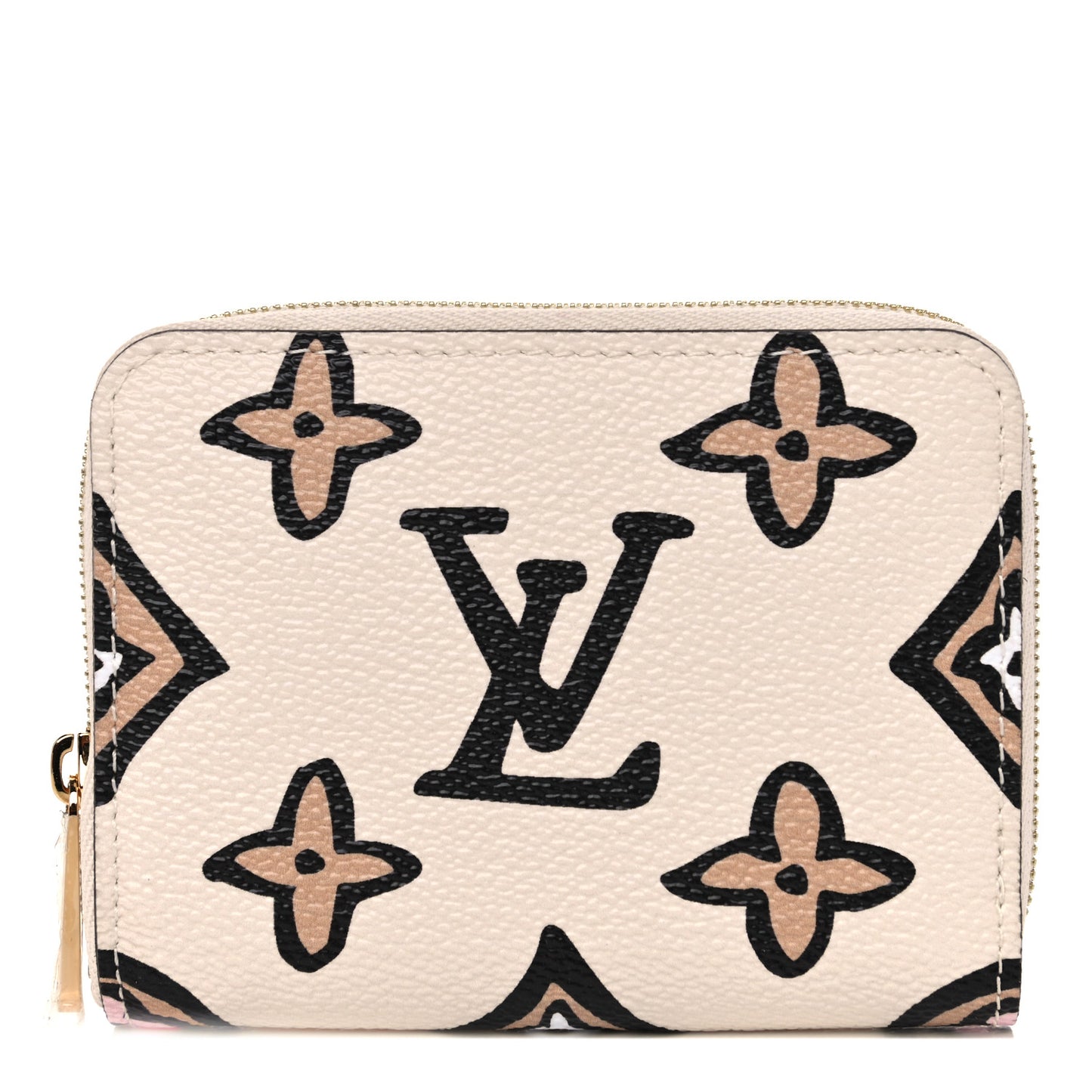 Monogram Giant Wild At Heart Zippy Coin Purse Creme