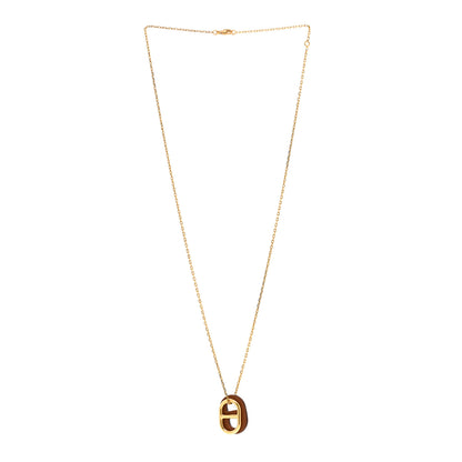 Hermes Swift O'Maillon Pendant Necklace Gold 3 of 7