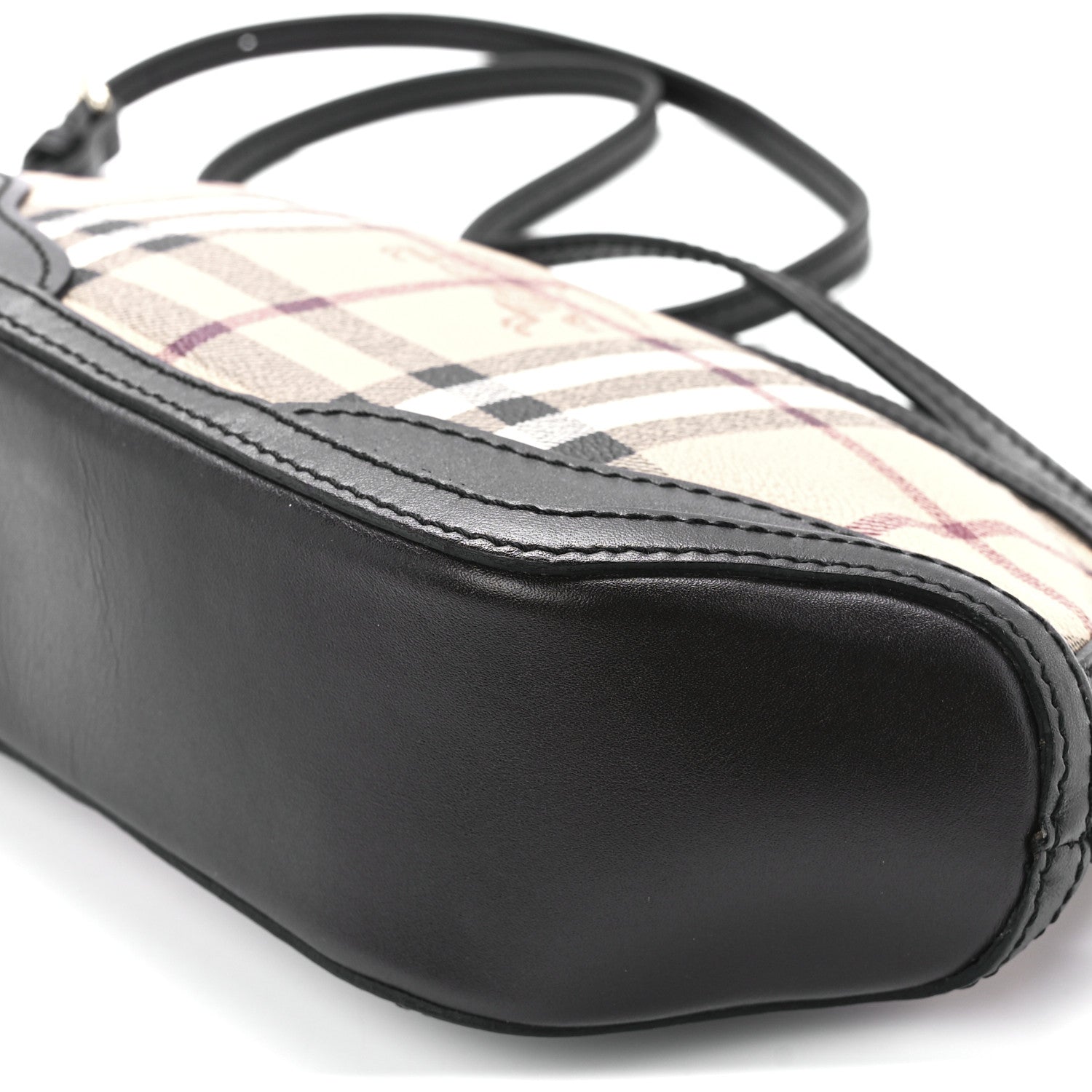 Burberry Haymarket Check Mini Orchard Crossbody Chocolate 10 of 10