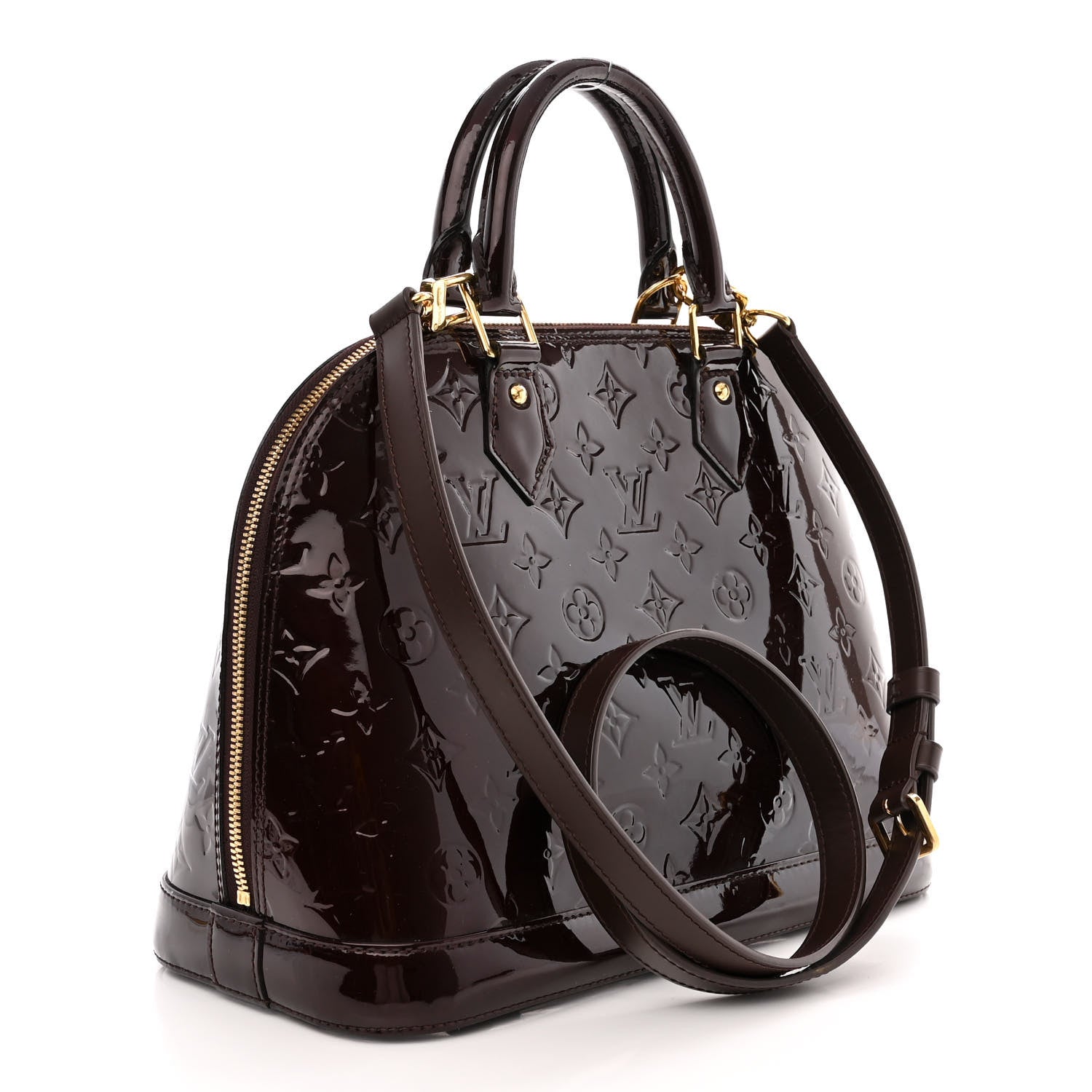 Louis Vuitton Vernis Alma PM Amarante 3 of 10