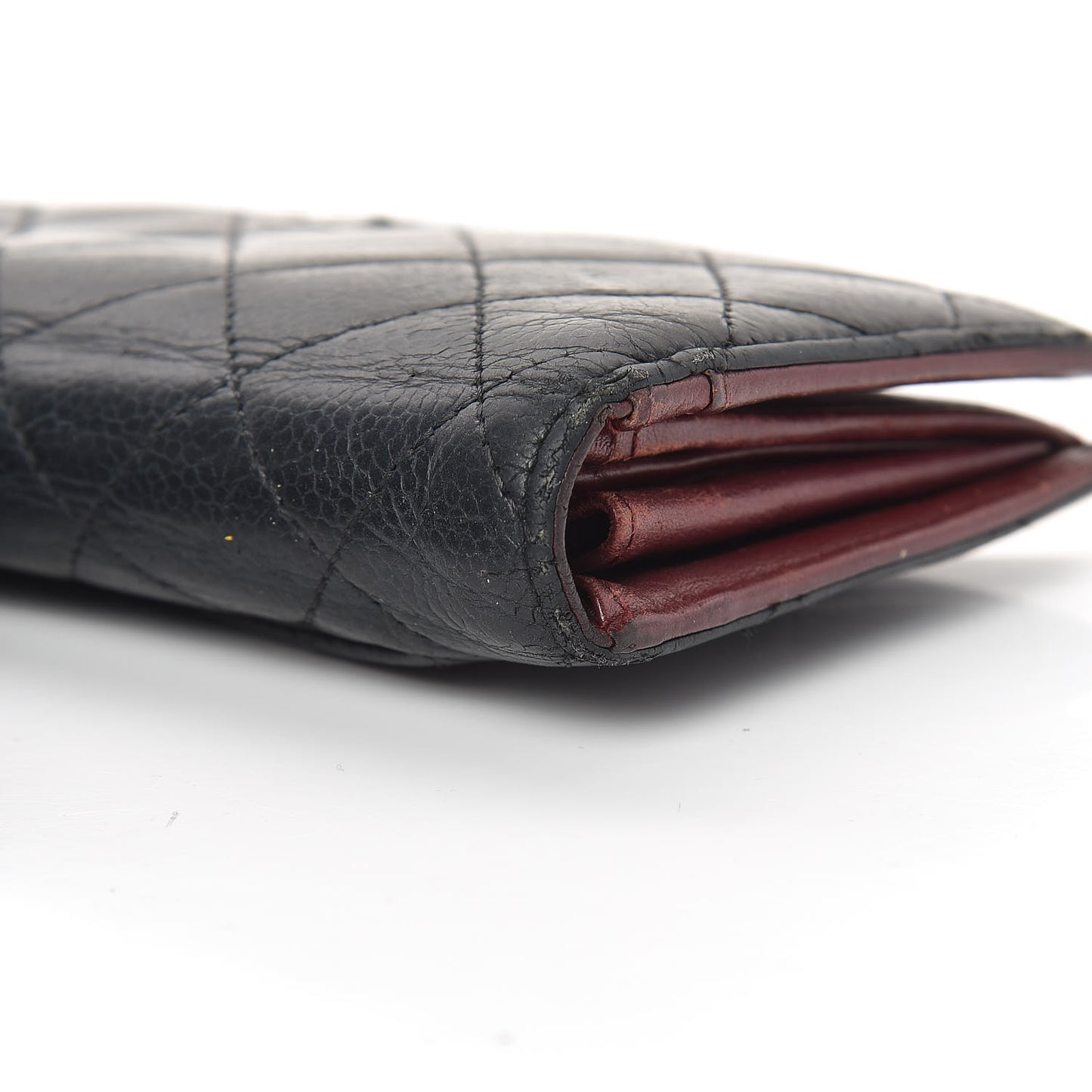 Caviar Quilted Yen Wallet Black